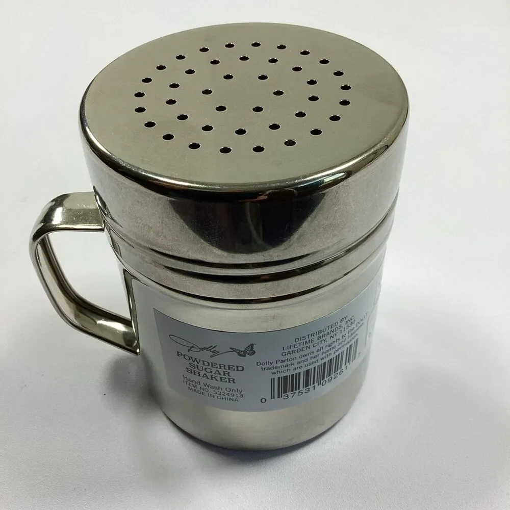 Dolly Parton Powder Sugar Shaker Butterfly Metal New DG Discontinued